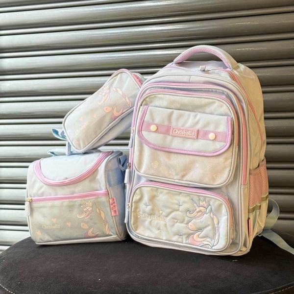 کوله پشتی اورجینال سه تیکه طرح تکشاخ برند Chrisbella کد 4060802