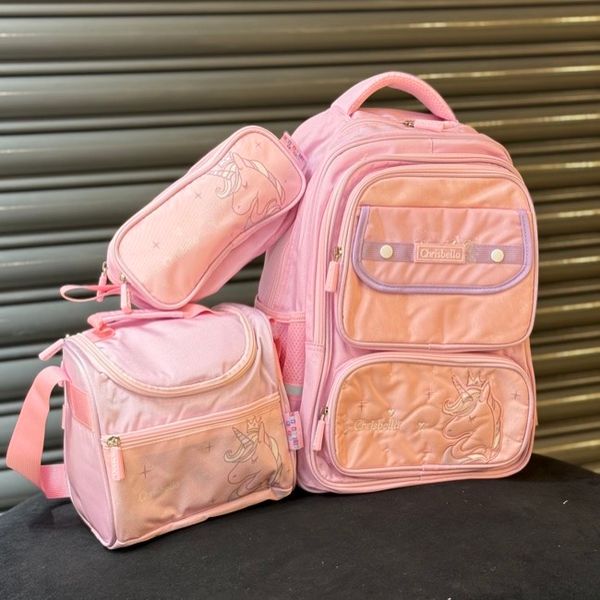 کوله پشتی اورجینال سه تیکه طرح تکشاخ برند Chrisbella کد 4060802