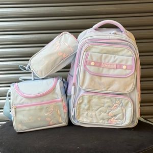 خرید اینترنتی قیمت کوله پشتی اورجینال سه تیکه طرح تکشاخ برند Chrisbella کد 4060802