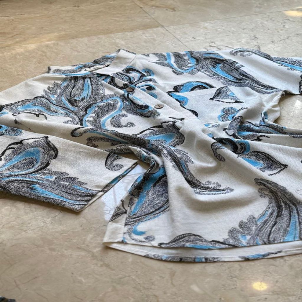 خرید اینترنتی قیمت بلوز دورس دو نخ پنبه لاکرا وارداتی