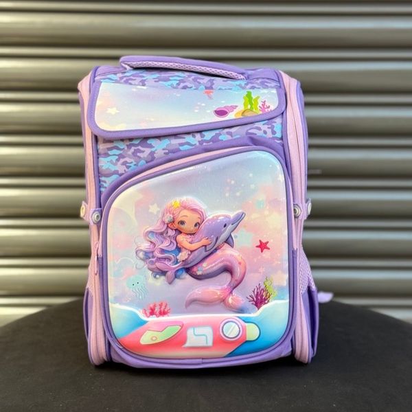 کوله پشتی بچگانه صندوقی پری و دلفین برند K-Z کد 4060806