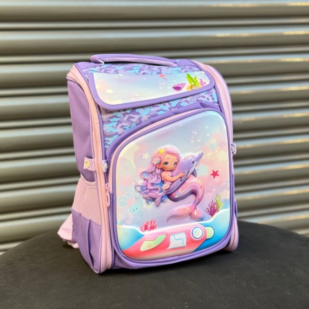 خرید اینترنتی قیمت کوله پشتی بچگانه صندوقی پری و دلفین برند K-Z کد 4060806