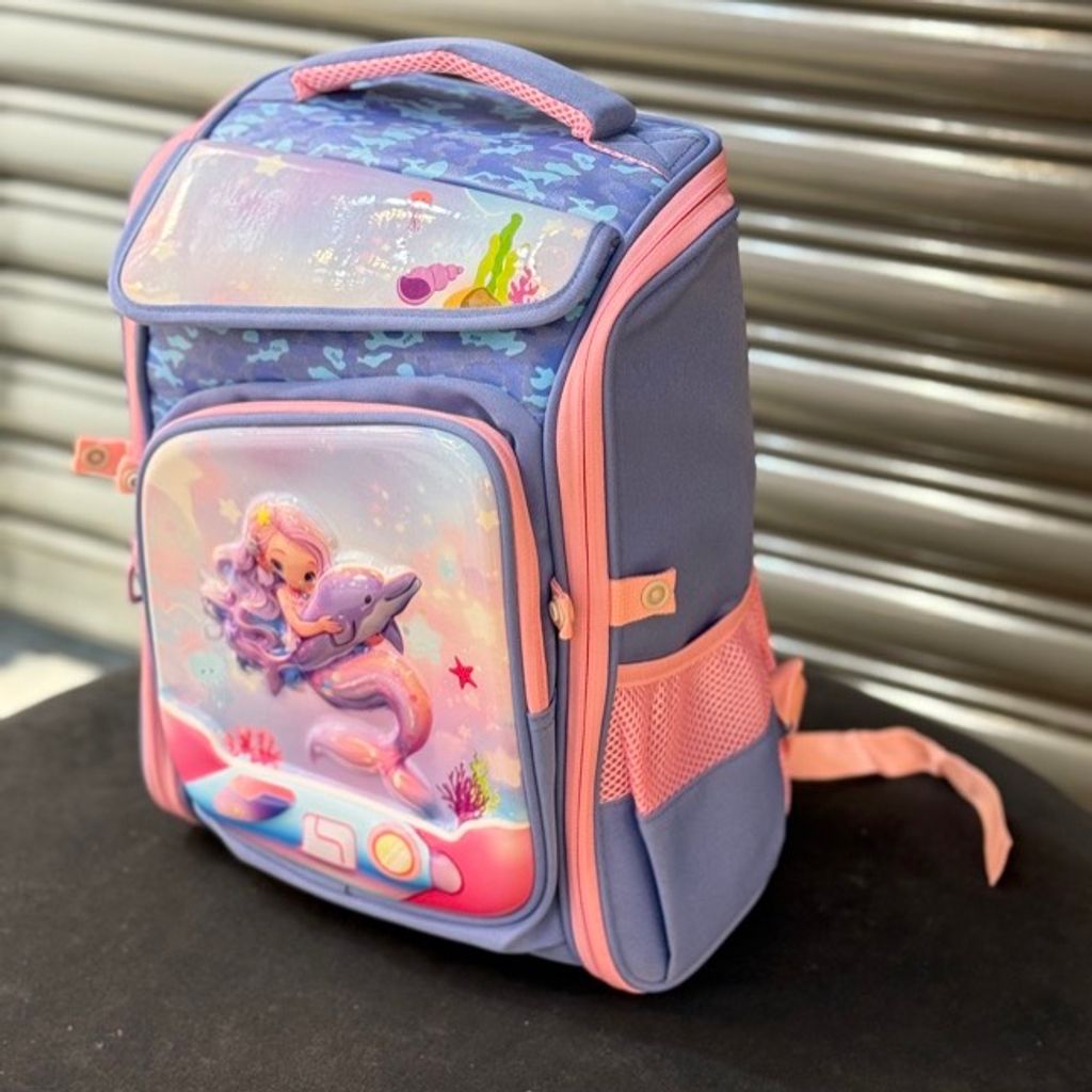 خرید اینترنتی قیمت کوله پشتی بچگانه صندوقی پری و دلفین برند K-Z کد 4060806