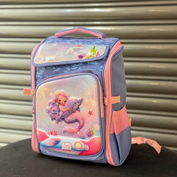 کوله پشتی بچگانه صندوقی پری و دلفین برند K-Z کد 4060806