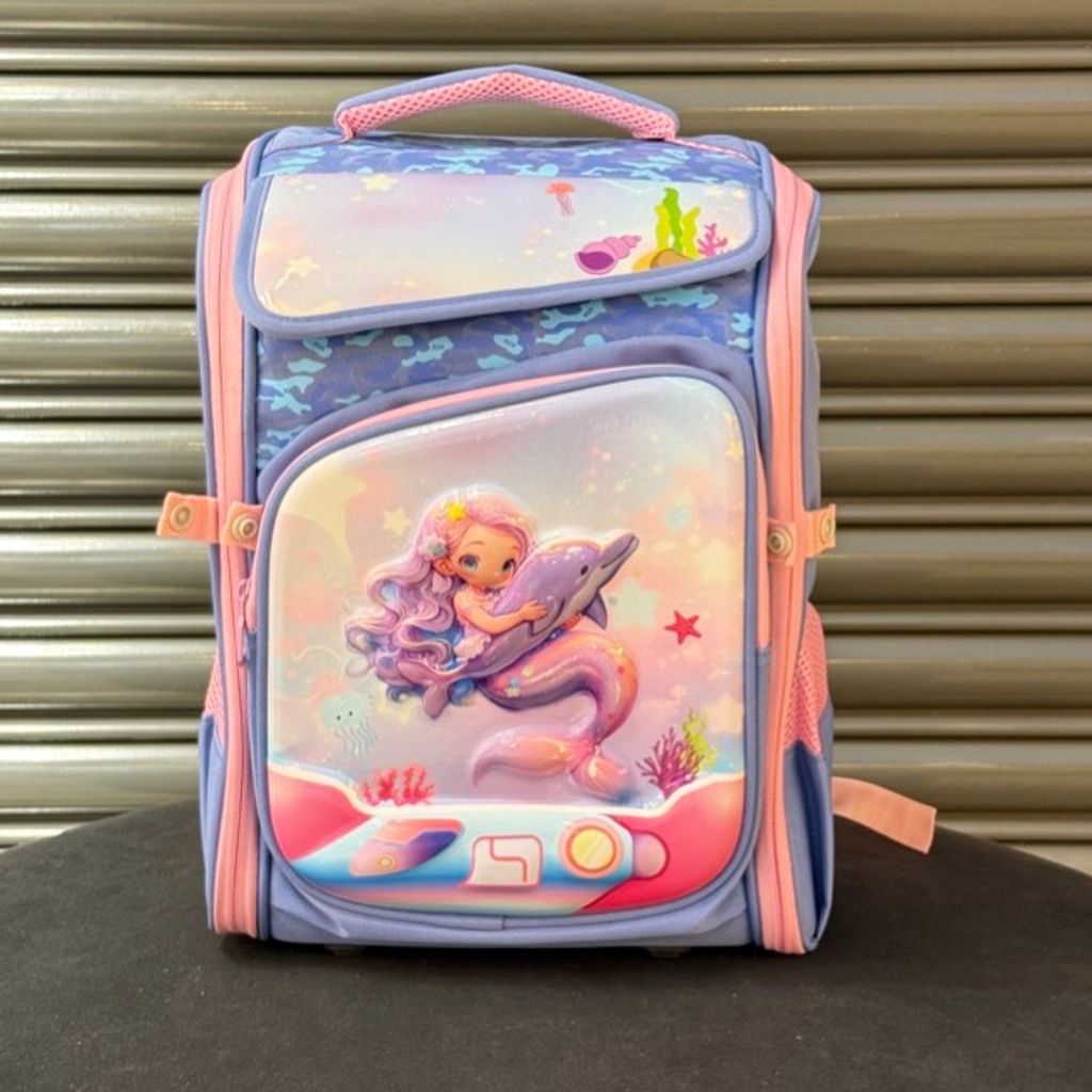 خرید اینترنتی قیمت کوله پشتی بچگانه صندوقی پری و دلفین برند K-Z کد 4060806