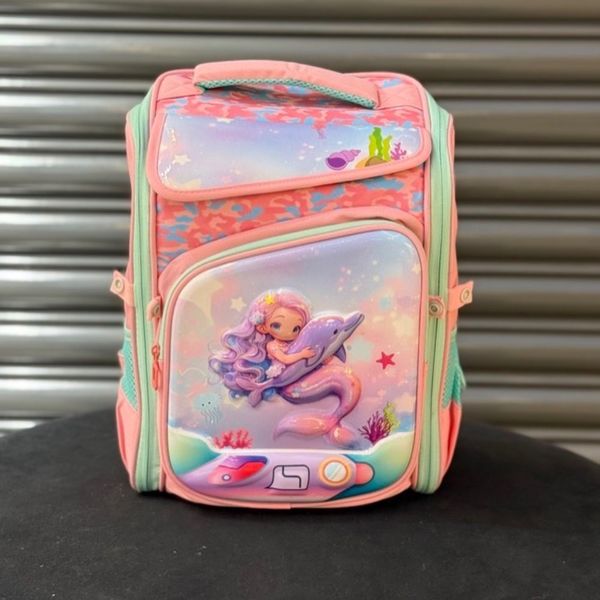 کوله پشتی بچگانه صندوقی پری و دلفین برند K-Z کد 4060806