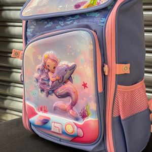 خرید اینترنتی قیمت کوله پشتی بچگانه صندوقی پری و دلفین برند K-Z کد 4060806