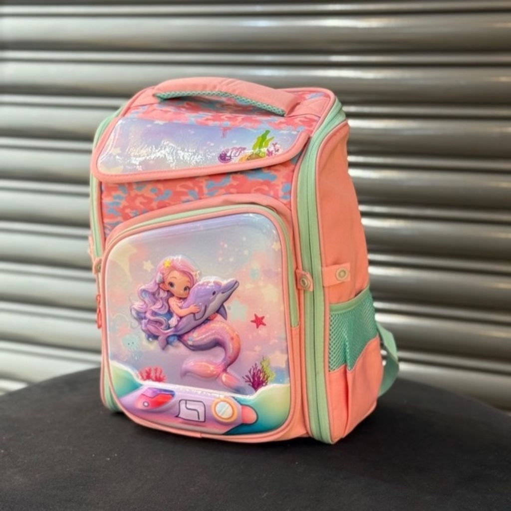 خرید انلاین کوله پشتی بچگانه صندوقی پری و دلفین برند K-Z کد 4060806