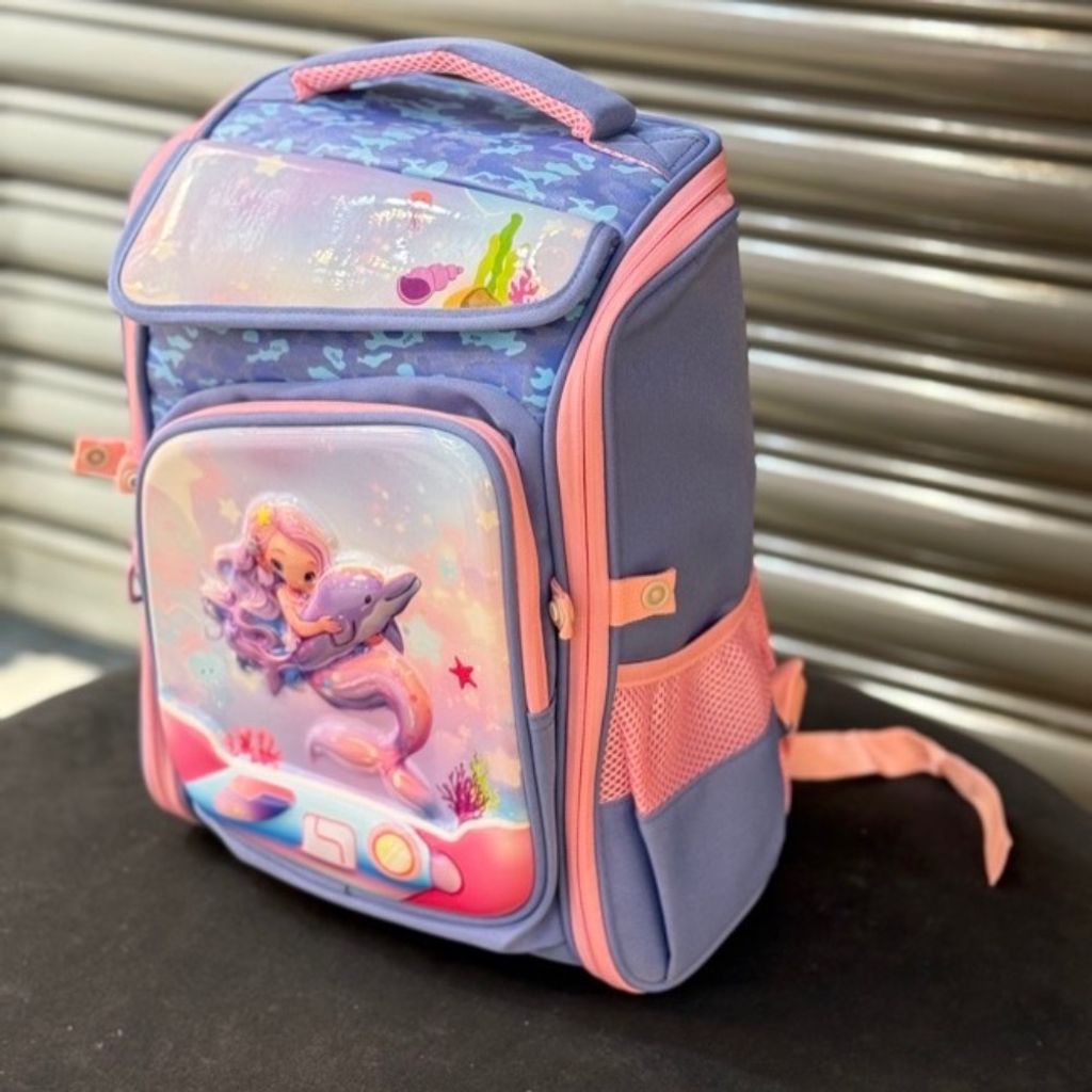 قیمت کوله پشتی بچگانه صندوقی پری و دلفین برند K-Z کد 4060806