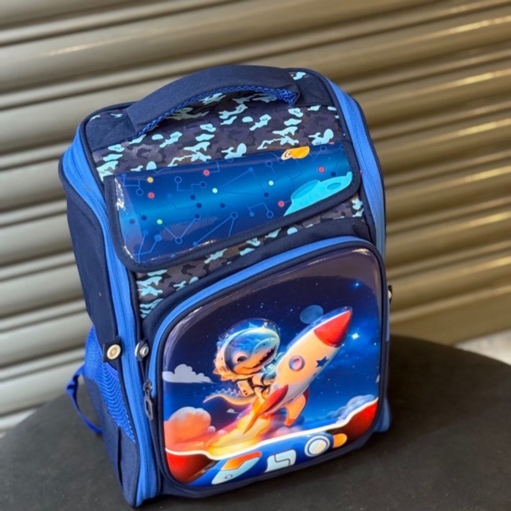 قیمت ارزان کوله پشتی بچگانه صندوقی دینو برند K-Z کد 4060807