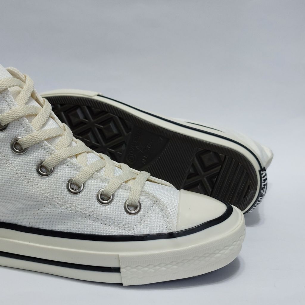 خرید انلاین کتونی آلستار کانورس ساق بلند سفید استخوانی All star