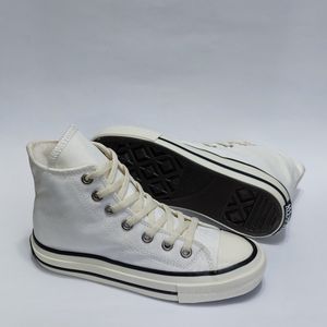 خرید اینترنتی کتونی آلستار کانورس ساق بلند سفید استخوانی All star