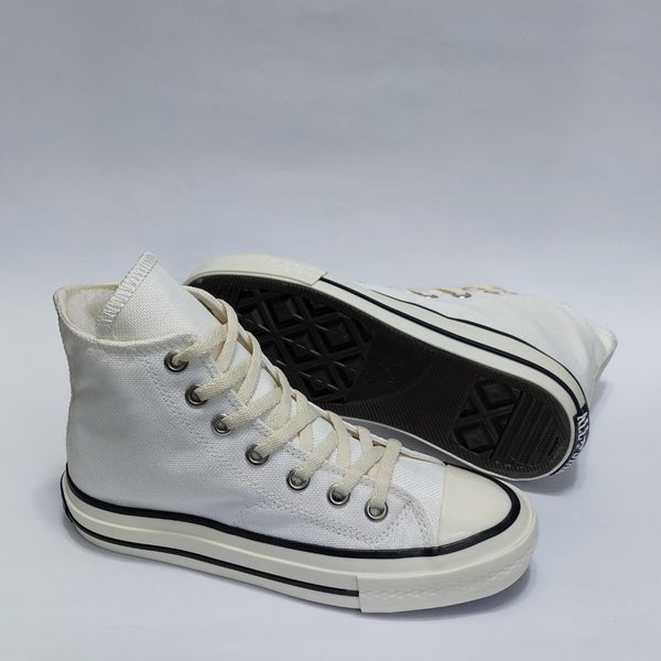 کتونی آلستار کانورس ساق بلند سفید استخوانی All star