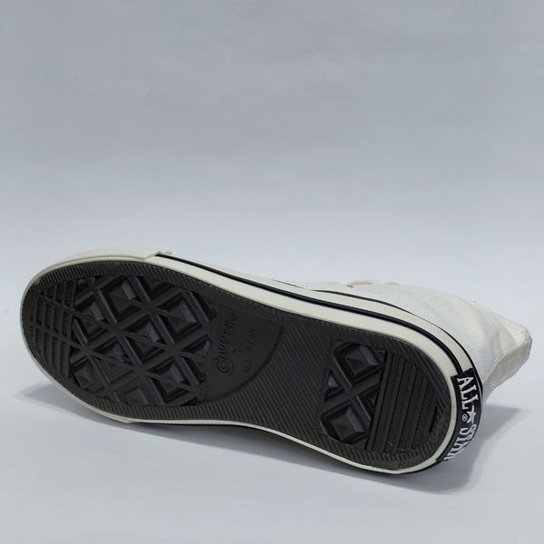 کتونی آلستار کانورس ساق بلند سفید استخوانی All star