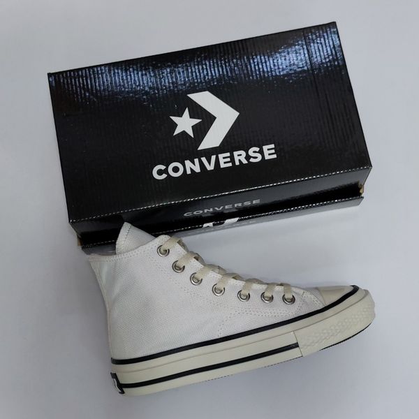 کتونی آلستار کانورس ساق بلند سفید استخوانی All star