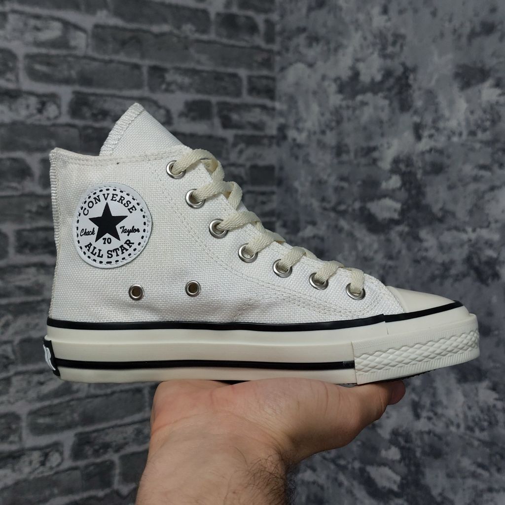 قیمت کتونی آلستار کانورس ساق بلند سفید استخوانی All star