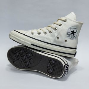 قیمت ارزان کتونی آلستار کانورس ساق بلند سفید استخوانی All star