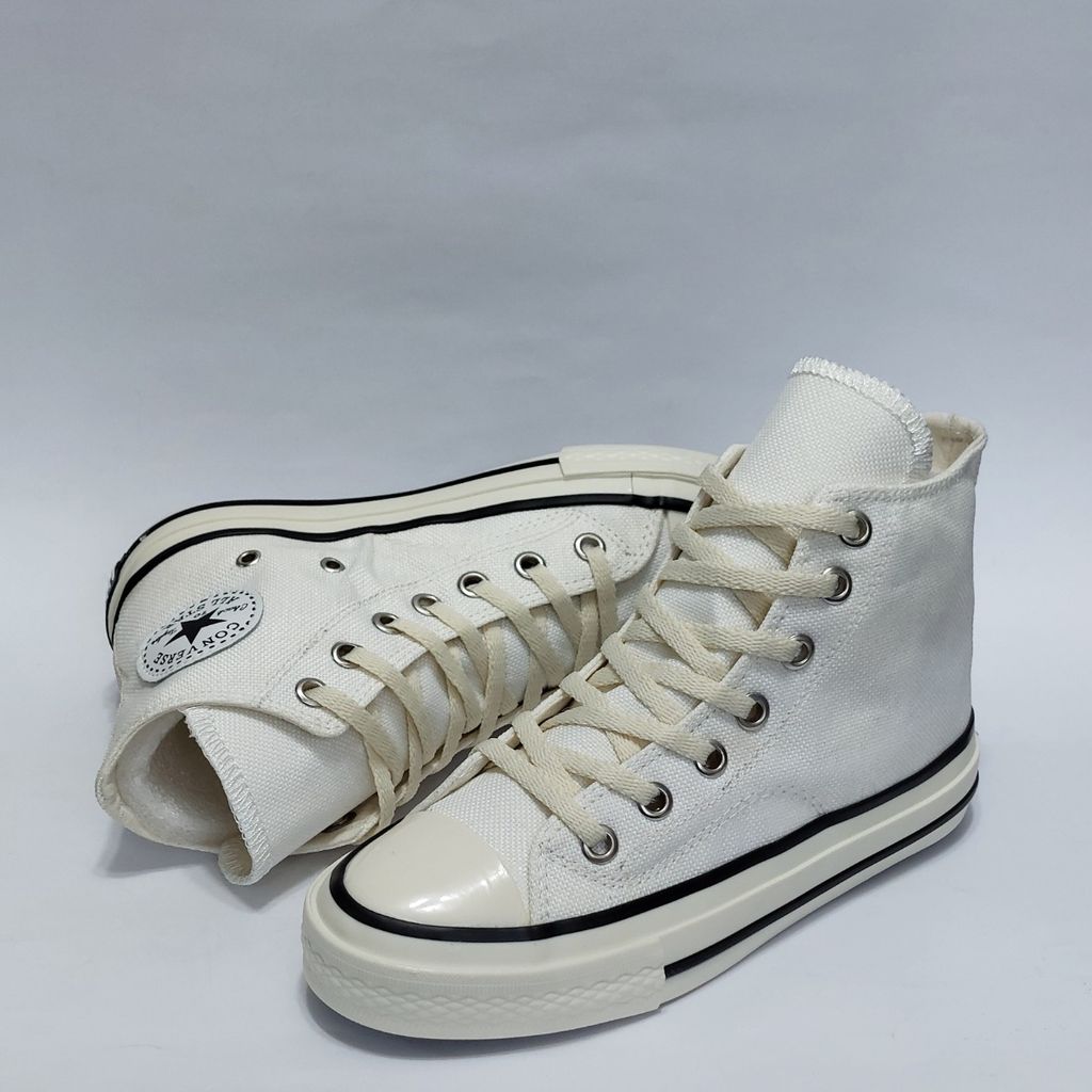 قیمت ارزان کتونی آلستار کانورس ساق بلند سفید استخوانی All star