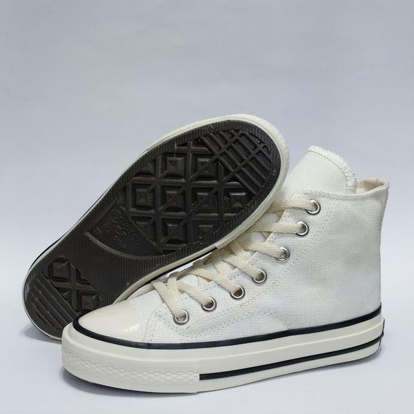 کتونی آلستار کانورس ساق بلند سفید استخوانی All star