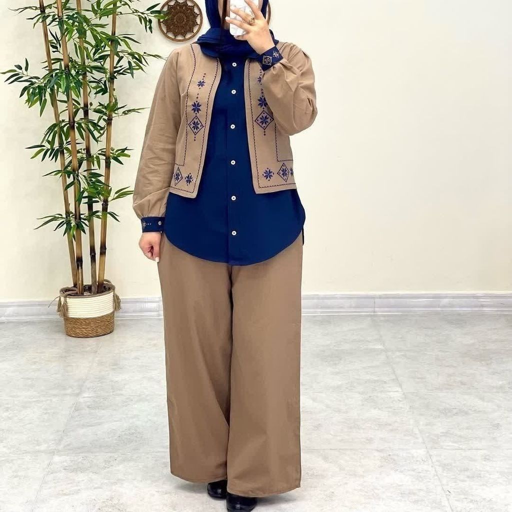 خرید آنلاین سه تیکه گلدوزی ارغوان نورا