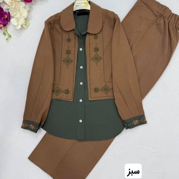 سه تیکه گلدوزی ارغوان نورا