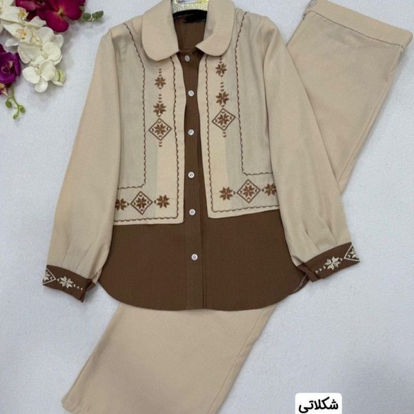 سه تیکه گلدوزی ارغوان نورا