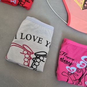 خرید اینترنتی شورت نخی زنانه پشت چاپی فانتزی سایز دو ایکس لارج بسته 6عددی