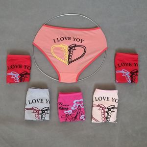 شورت نخی زنانه پشت چاپی فانتزی سایز دو ایکس لارج بسته 6عددی