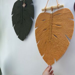 خرید انلاین تک برگ انجیری مکرومه طرح آنل