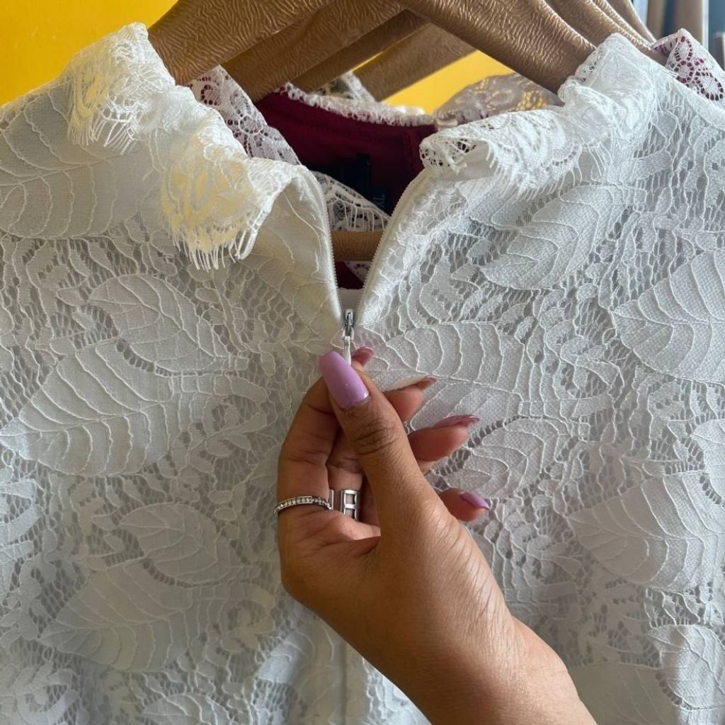 خرید اینترنتی بلوز گیپور پاییزه وارداتی