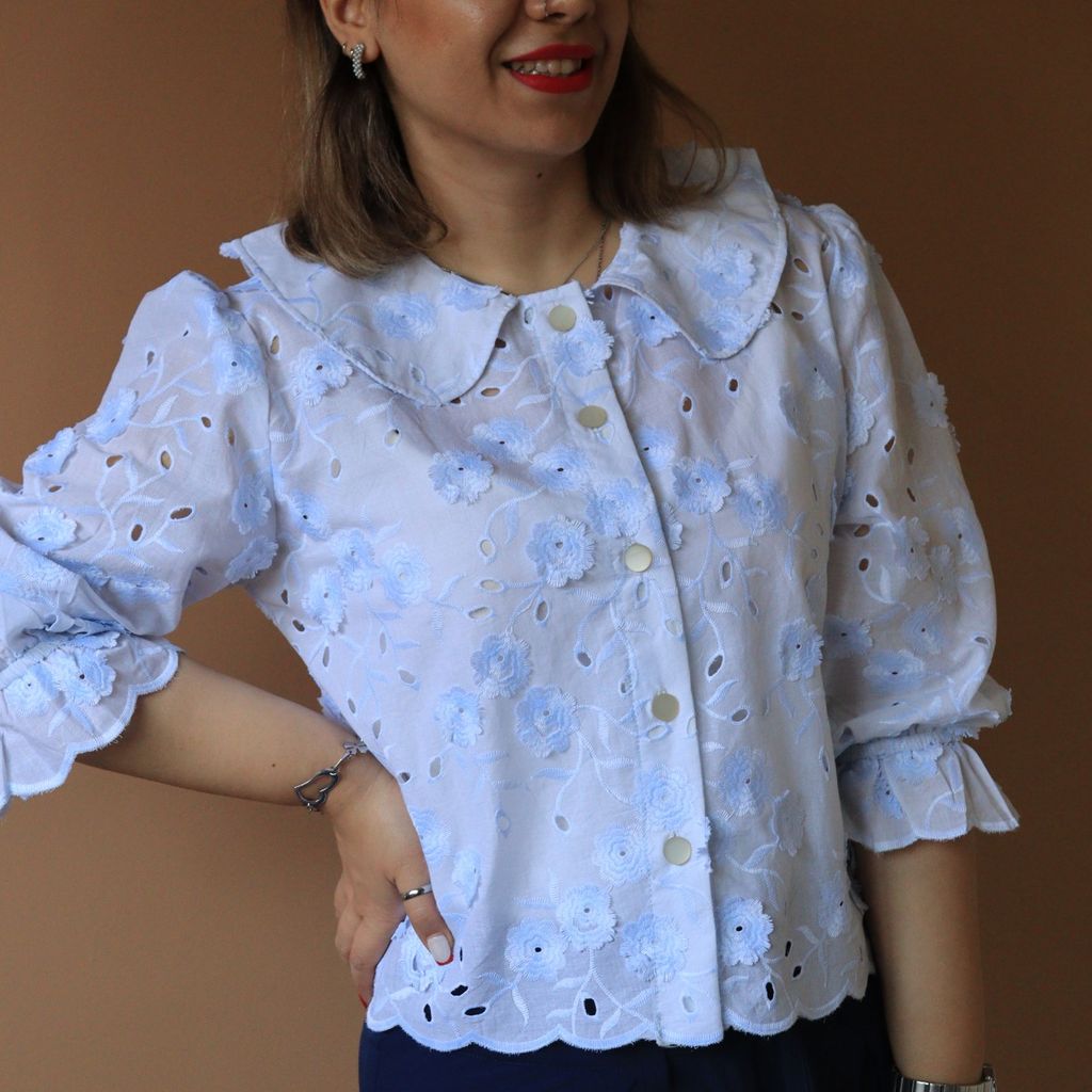 قیمت شومیز زنانه خامه دوزی آسمان