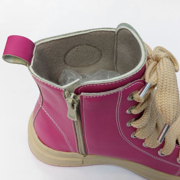 آلستار ساق بلند صورتی چرمی All star