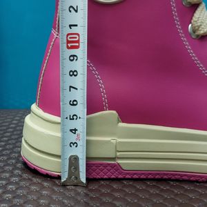 فروش اینترنتی آلستار ساق بلند صورتی چرمی All star