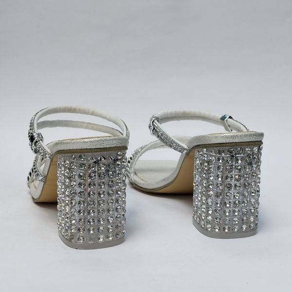 کفش مجلسی زنانه پاشنه بلند نگین دار سه بندی شیک