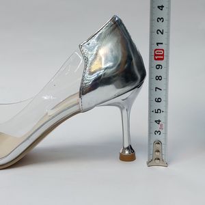 قیمت کفش مجلسی زنانه پاشنه بلند طلقی مانگو نقره ای