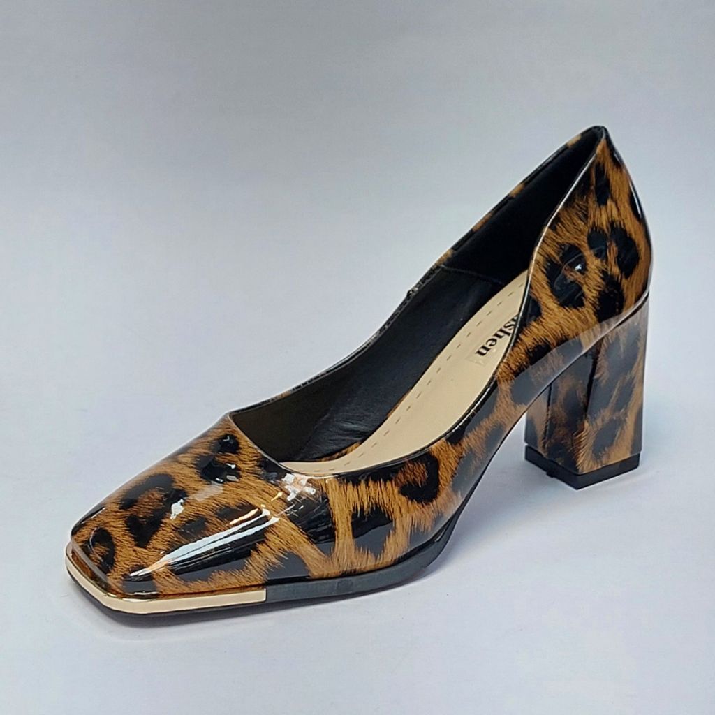 خرید اینترنتی کفش مجلسی زنانه پاشنه بلند پلنگی