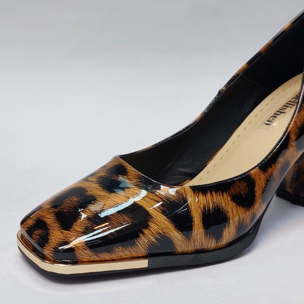 کفش مجلسی زنانه پاشنه بلند پلنگی