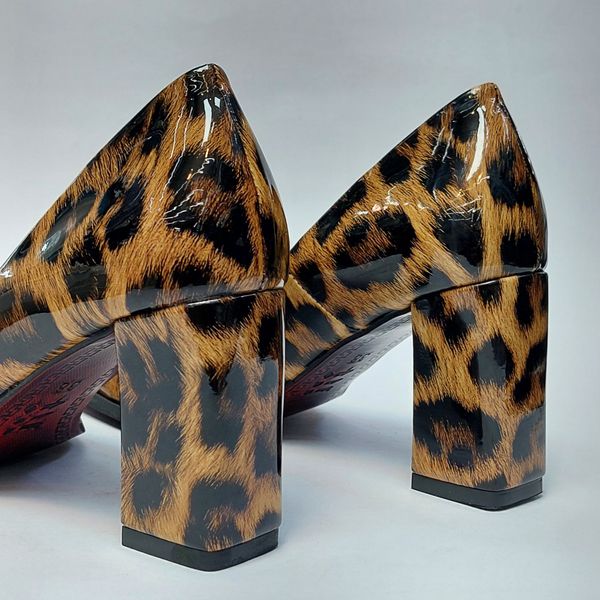 کفش مجلسی زنانه پاشنه بلند پلنگی