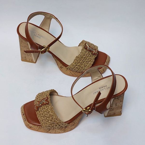 کفش مجلسی زنانه پاشنه بلند کنفی طرح YSL