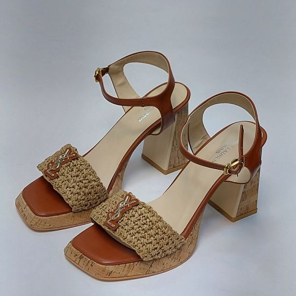 کفش مجلسی زنانه پاشنه بلند کنفی طرح YSL