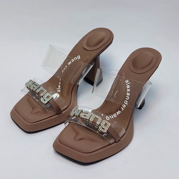 کفش مجلسی زنانه پاشنه بلند طلقی الکساندر وانگ موکا