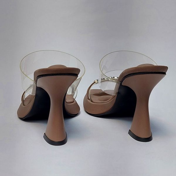 کفش مجلسی زنانه پاشنه بلند طلقی الکساندر وانگ موکا