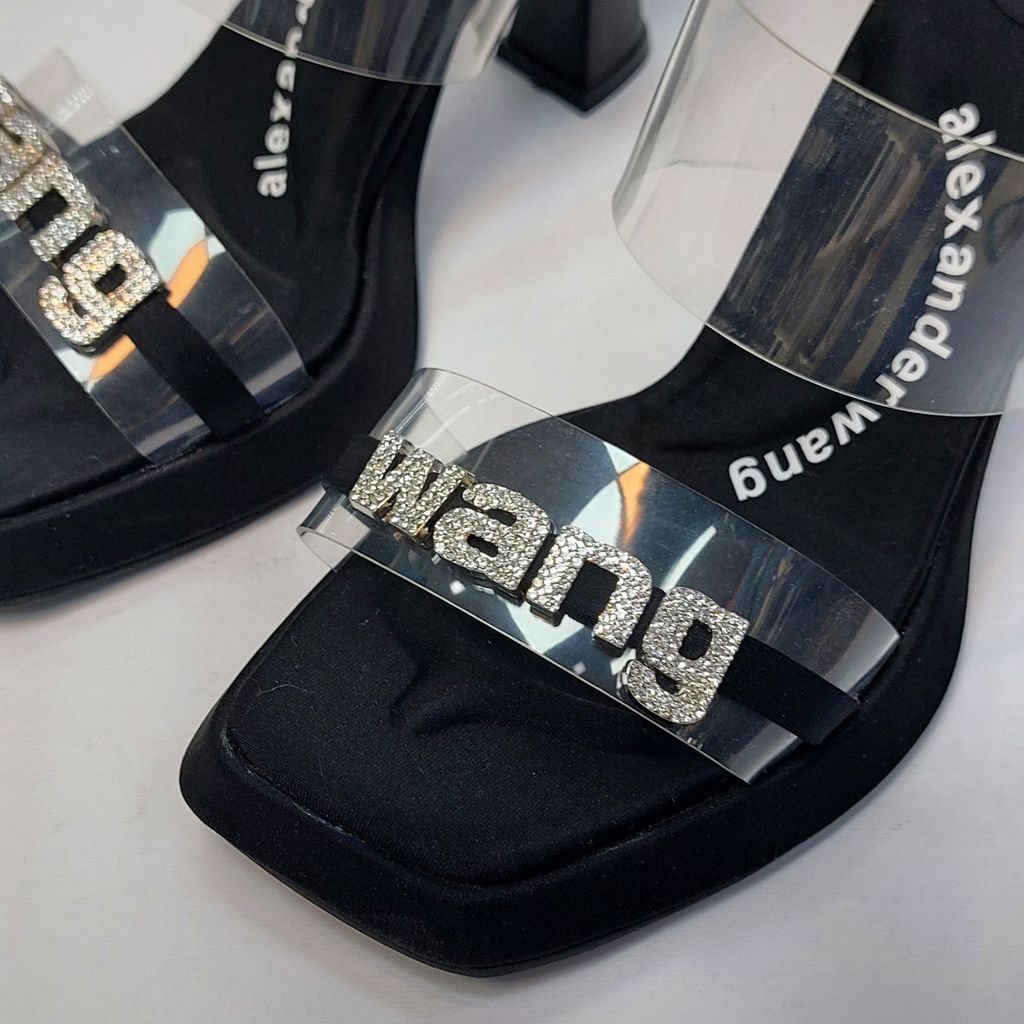 قیمت ارزان کفش مجلسی زنانه پاشنه بلند طلقی الکساندر وانگ مشکی