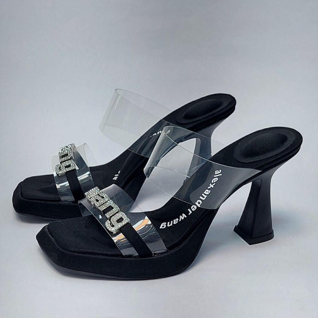 قیمت ارزان کفش مجلسی زنانه پاشنه بلند طلقی الکساندر وانگ مشکی