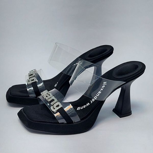 کفش مجلسی زنانه پاشنه بلند طلقی الکساندر وانگ مشکی