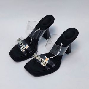 کفش مجلسی زنانه پاشنه بلند طلقی الکساندر وانگ مشکی