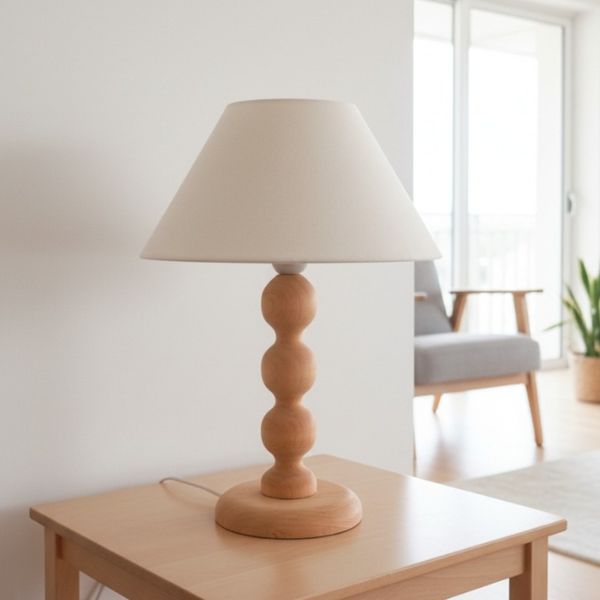 آباژور رومیزی چوبی مینیمال