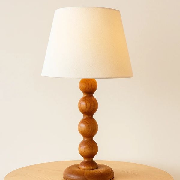 آباژور رومیزی چوبی مینیمال