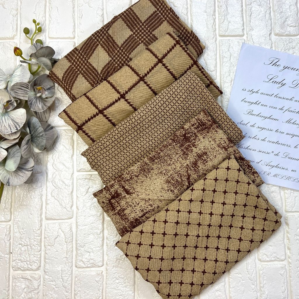 خرید آنلاین روسری نخی پلیسه برشکا