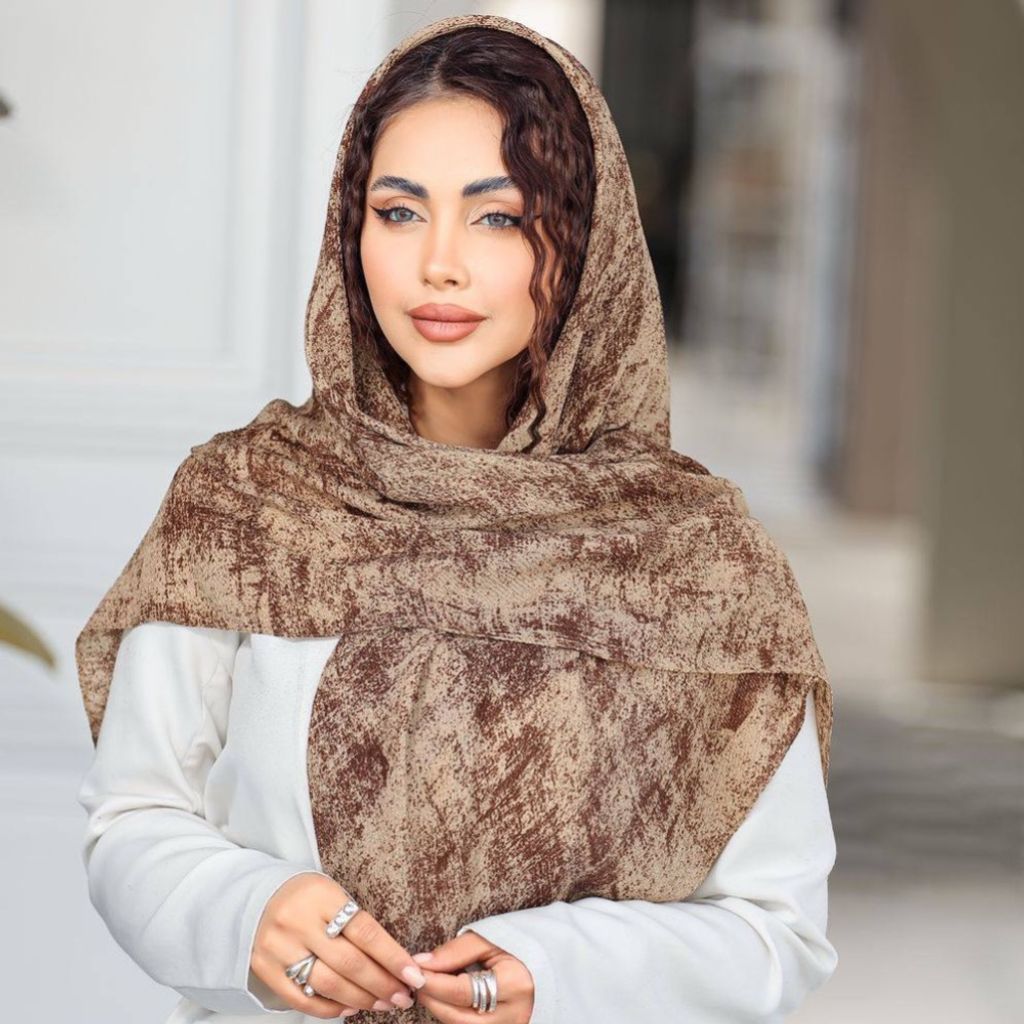 فروش اینترنتی روسری نخی پلیسه برشکا